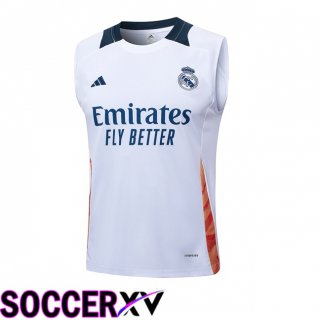 Real Madrid Gilet Soccer White 2024/2025