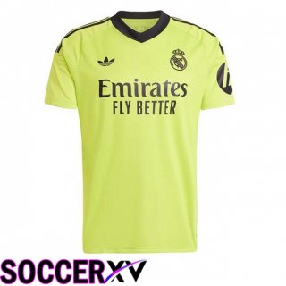 Real Madrid Goalkeeper Soccer Jersey Yellow 2024/2025