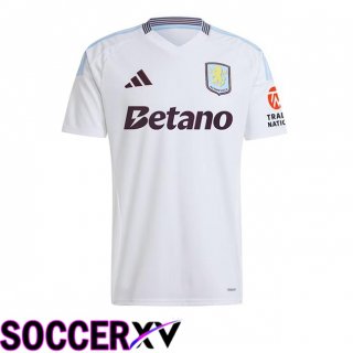 Aston Villa Away Soccer Jersey White 2024/2025