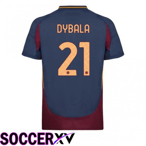 AS Rome (DYBALA 21) Third Soccer Jersey Blue Royal 2024/2025