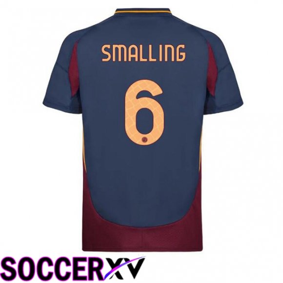 AS Rome (SMALLING 6) Third Soccer Jersey Blue Royal 2024/2025