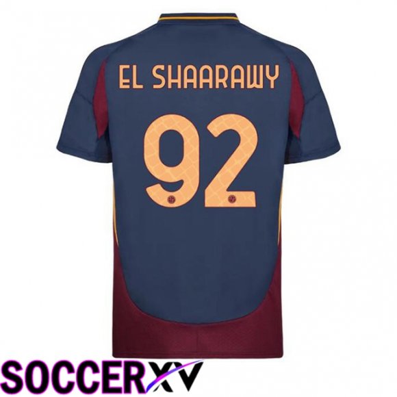 AS Rome (EL SHAARAWY 92) Third Soccer Jersey Blue Royal 2024/2025