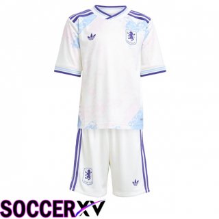 Maillot de Foot Aston Villa Enfant Third Blanc 2025/2026