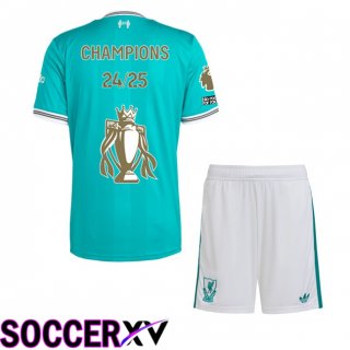 Maillot de Foot FC Liverpool Enfant Champions Édition Spéciale Third Vert 2025/2026