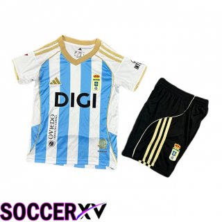 Maillot de Foot Real Oviedo Enfant Third Blanc Bleu 2025/2026