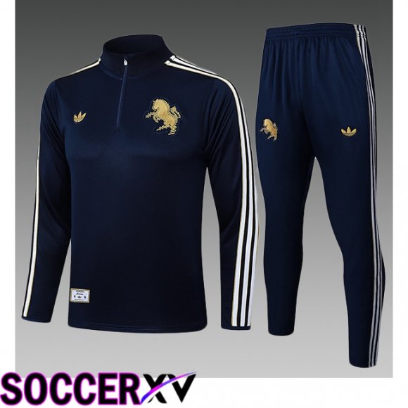 Ensemble Survetement de Foot Juventus Enfant Bleu Royal 2025/2026