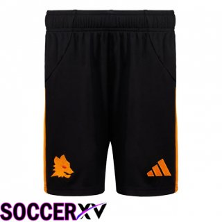 Short De Foot AS Roma Exterieur Noir 2025/2026