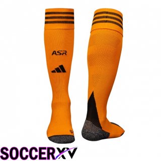 Chaussettes De Foot AS Roma Exterieur Jaune 2025/2026