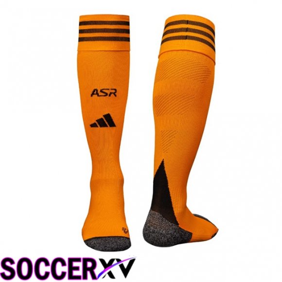 Chaussettes De Foot AS Roma Exterieur Jaune 2025/2026