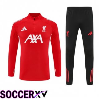 Ensemble Survetement de Foot FC Liverpool Rouge 2025/2026