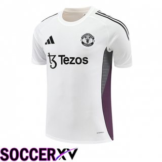 Training T-Shirts Manchester United Blanc 2025/2026