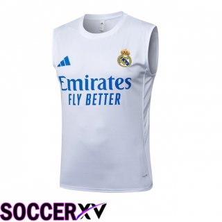 Gilet Foot Real Madrid Blanc 2025/2026