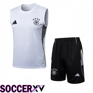 Gilet Foot Allemagne + Shorts Blanc 2025/2026