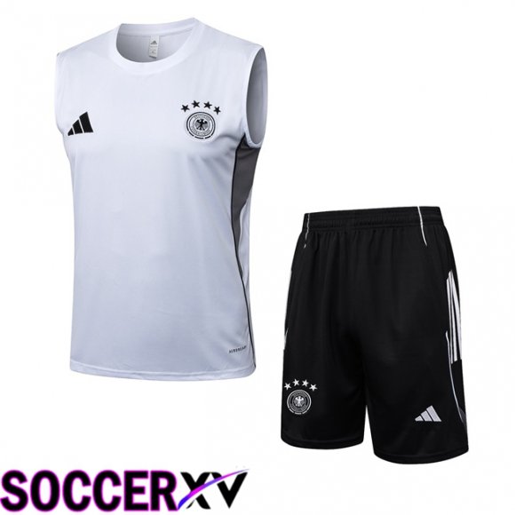 Gilet Foot Allemagne + Shorts Blanc 2025/2026