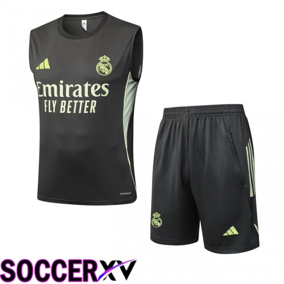 Gilet Foot Real Madrid + Shorts Vert 2025/2026