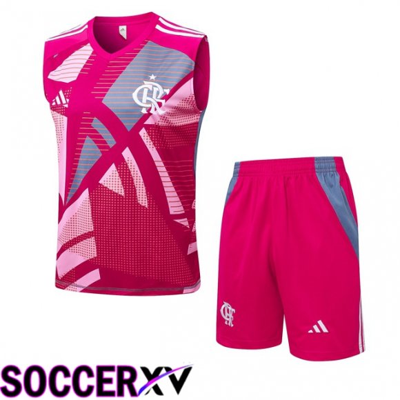 Gilet Foot Flamengo + Shorts Rose 2025/2026