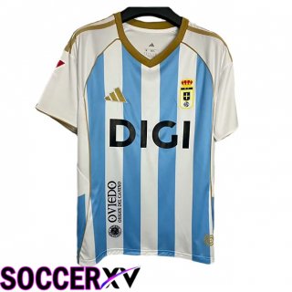 Maillot de Foot Real Oviedo Third Blanc Bleu 2025/2026