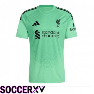Maillot de Foot FC Liverpool Gardien de but Vert 2025/2026