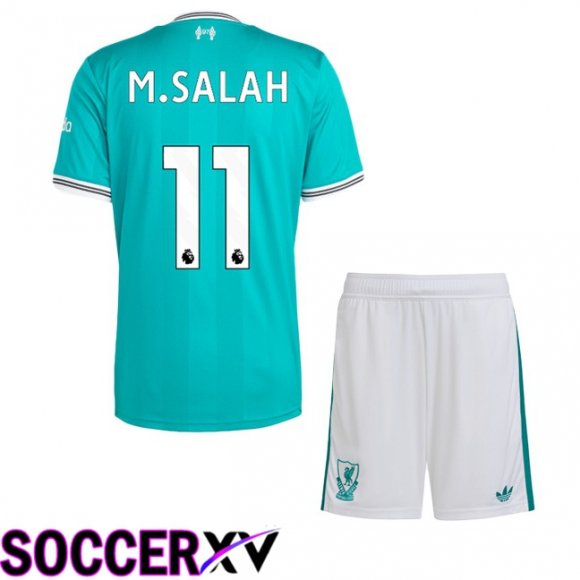 Maillot de Foot FC Liverpool (M.SALAH 11) Enfant Third Vert 2025/2026