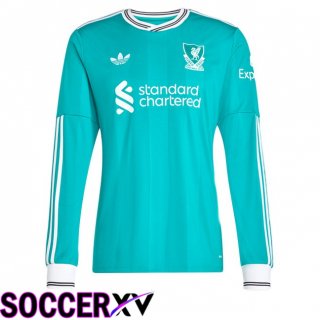 Maillot de Foot FC Liverpool Third Manche longue Vert 2025/2026