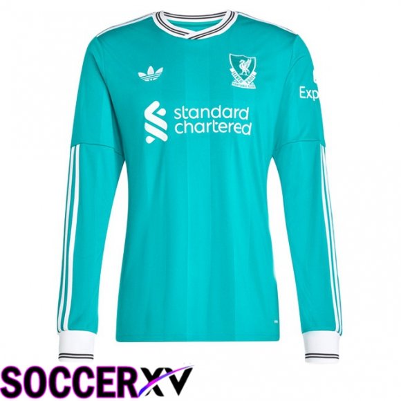 Maillot de Foot FC Liverpool Third Manche longue Vert 2025/2026