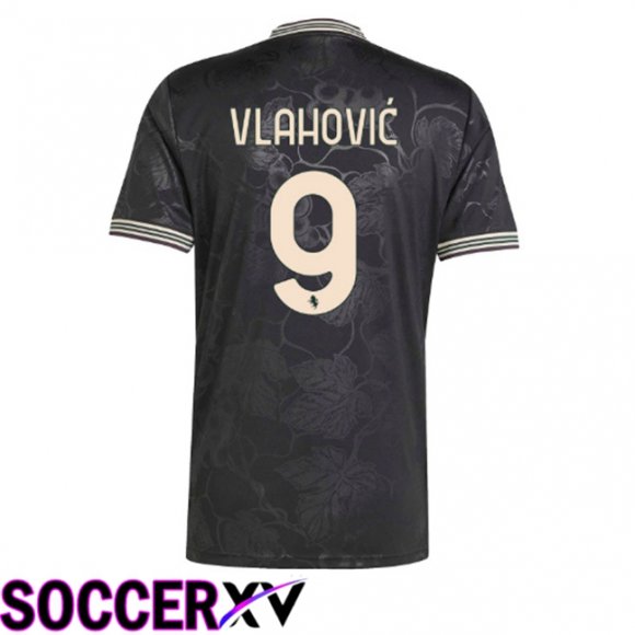 Maillot de Foot Juventus (VLAHOVIĆ 9) Third Noir 2025/2026