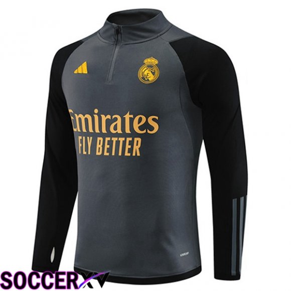 Real Madrid Training Sweatshirt Grey 2023/2024