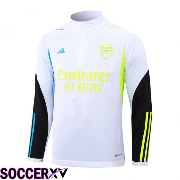 Arsenal Training Sweatshirt White 2023/2024