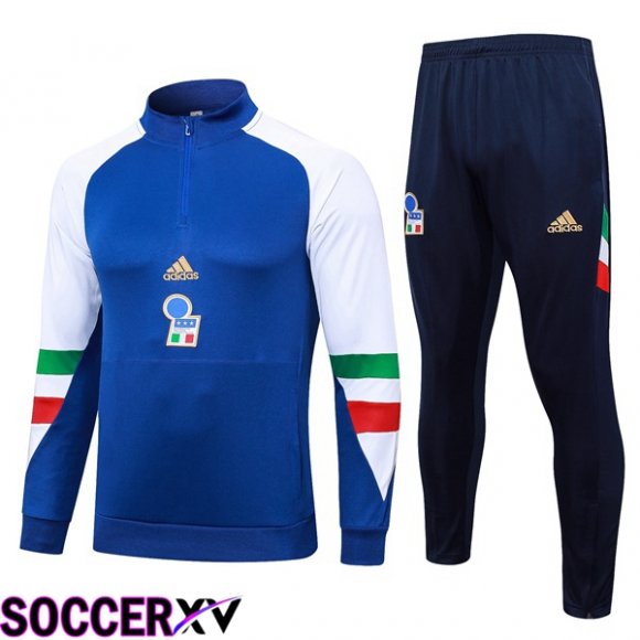 Italy Training Tracksuit Suit Blue 2023/2024