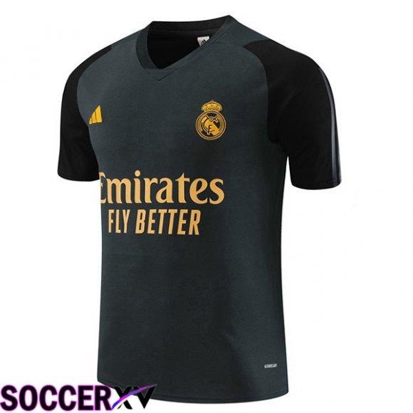 Real Madrid Training T Shirt Grey 2023/2024