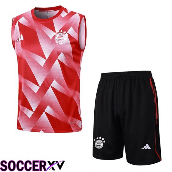 Bayern Munich Soccer Vest + Shorts Red 2023/2024