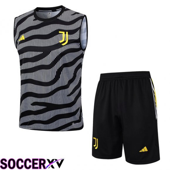 Juventus Soccer Vest + Shorts Grey 2023/2024