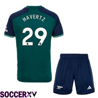 Arsenal (HAGreenZ 29) Kids Soccer Jersey Third Green 2023/2024