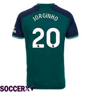 Arsenal (JORGINHO 20) Soccer Jersey Third Green 2023/2024