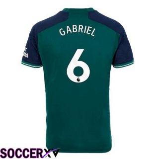 Arsenal (GABRIEL 6) Soccer Jersey Third Green 2023/2024