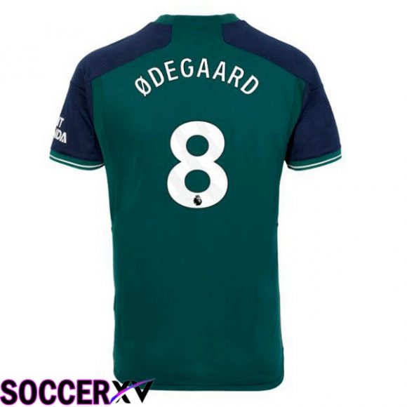 Arsenal (ØDEGAARD 8) Soccer Jersey Third Green 2023/2024