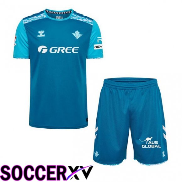 Real Betis Kids Third Soccer Jersey Blue 2024/2025