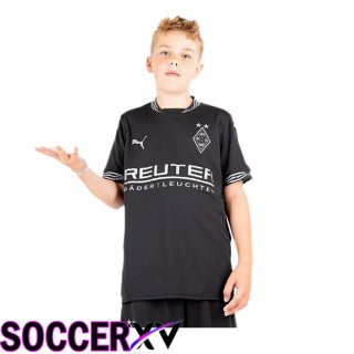 Monchengladbach Kids Third Soccer Jersey Black 2024/2025