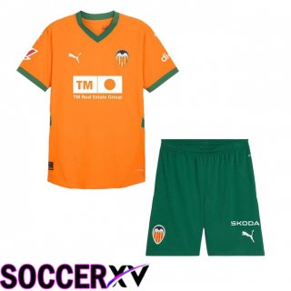 Valencia CF Kids Third Soccer Jersey Orange 2024/2025