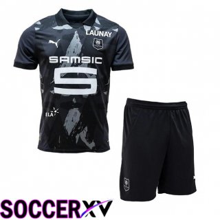 Stade Rennais Kids Third Soccer Jersey Black 2024/2025