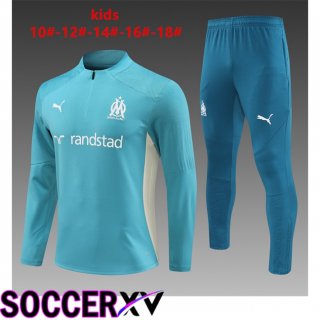 Marseille OM Kids kit Training Tracksuit Blue 2024/2025