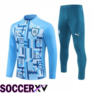 Marseille OM Kids kit Training Tracksuit Blue 2024/2025