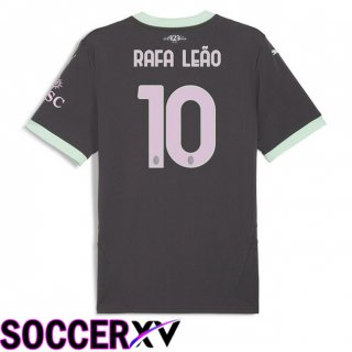 AC Milan (Rafa Leão 10) Third Soccer Jersey Black 2024/2025