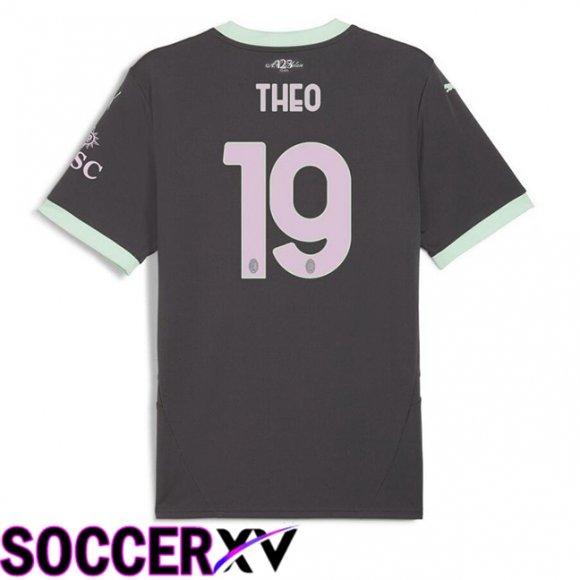 AC Milan (THEO 19) Third Soccer Jersey Black 2024/2025