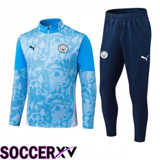 Ensemble Survetement de Foot Manchester City Bleu 2025/2026