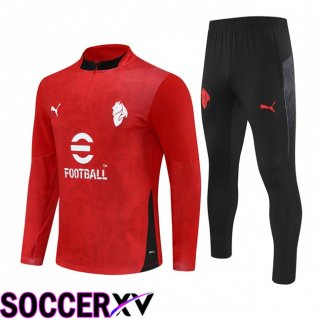 Ensemble Survetement de Foot AC Milan Rouge 2025/2026