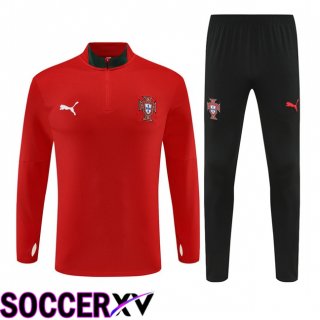 Ensemble Survetement de Foot Portugal Rouge 2025/2026