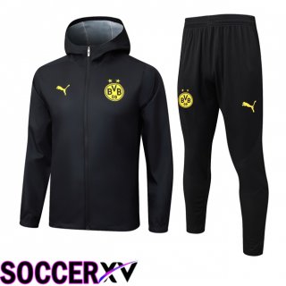 Survetement de Foot - Coupe Vent Dortmund BVB Noir 2025/2026