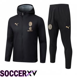 Survetement de Foot - Coupe Vent AC Milan Noir 2025/2026