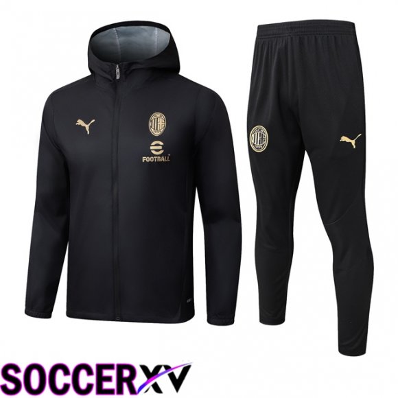 Survetement de Foot - Coupe Vent AC Milan Noir 2025/2026